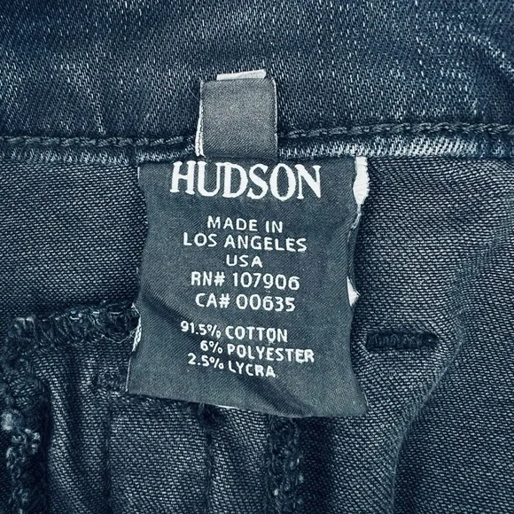 Hudson Jeans Stark Moto Pant Skinny Blue Wild Dark Wash Blue Size 27 (4) New NWT